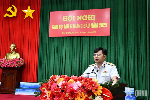 Bộ tư lệnh Vùng 5 Hải quân tổ chức Hội nghị cán bộ tàu 6 tháng đầu năm 2025