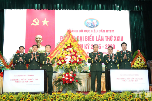 Thượng tướng Phùng Sĩ Tấn chỉ đạo Đại hội Đảng bộ Cục Hậu cần, Bộ Tổng Tham mưu