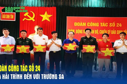 Đoàn công tác số 24 và Hải trình đến với Trường Sa