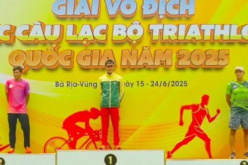 Đội triathlon TPHCM giành HCV đầu tiên tại giải vô địch câu lạc bộ quốc gia 2025