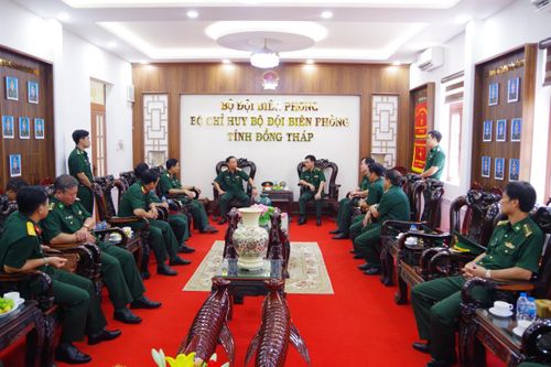Bộ Quốc phòng kiểm tra, nắm tình hình công tác quân sự, quốc phòng tại BĐBP Đồng Tháp