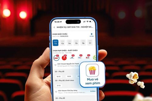 Đặt vé xem phim rạp nào cũng có, giá tốt chỉ từ 56.000 đồng trên app ngân hàng và ứng dụng VNPAY