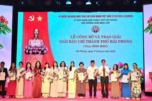 Công bố và trao Giải báo chí thành phố Hải Phòng năm 2023 - 2024