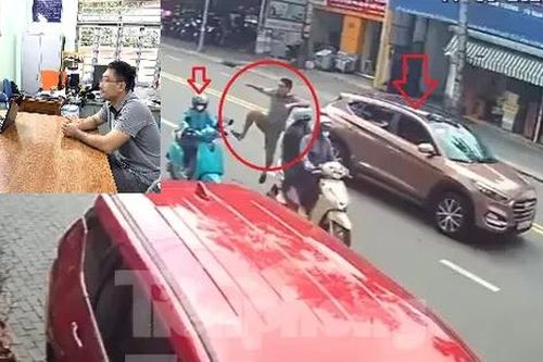 Lời khai của người đàn ông đạp nữ tài xế xe ôm ngã nhào ở Bình Dương