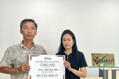 Bạn đọc hỗ trợ gần 70 triệu đồng đến chị Đinh Hận Bảo Yến mắc suy thận