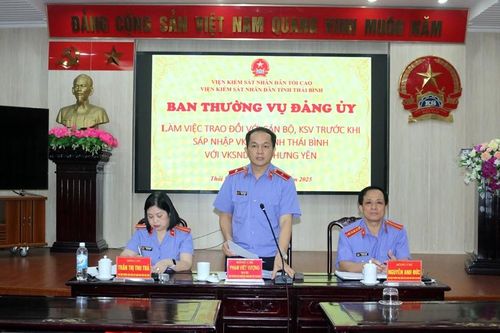 VKSND tỉnh Thái Bình gặp mặt cán bộ, công chức, người lao động về công tác chuẩn bị sáp nhập