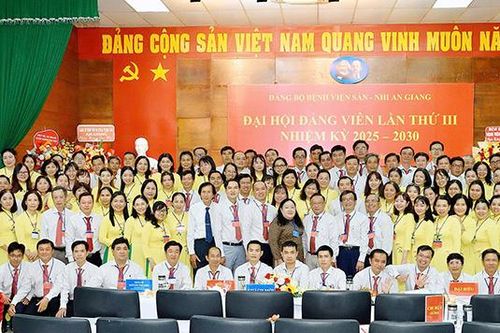 Đại hội đảng viên Bệnh viện Sản - Nhi An Giang nhiệm kỳ 2025 - 2030