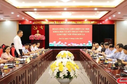 Đoàn công tác Liên hiệp các Hội Khoa học và Kỹ thuật Việt Nam làm việc với UBND tỉnh Sơn La