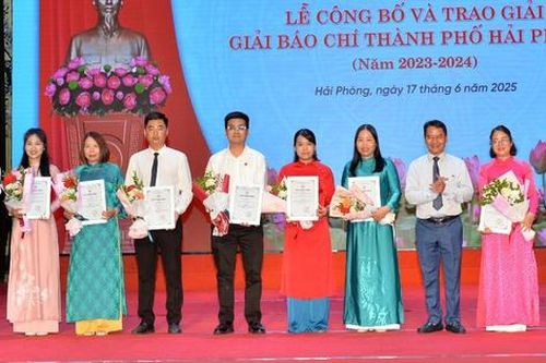 Báo Xây dựng đoạt giải báo chí TP Hải Phòng năm 2023 - 2024