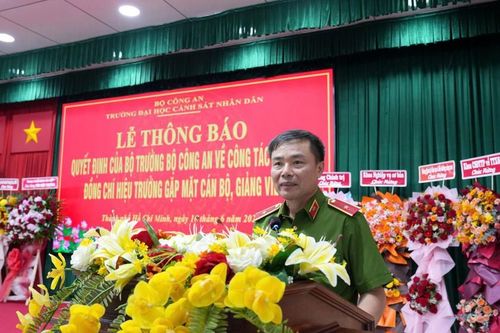Trường Đại học Cảnh sát nhân dân có tân hiệu trưởng