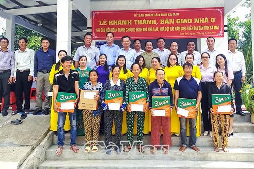 Khánh thành căn nhà ghi dấu mốc hoàn thành Chương trình xóa nhà tạm, nhà dột nát năm 2025
