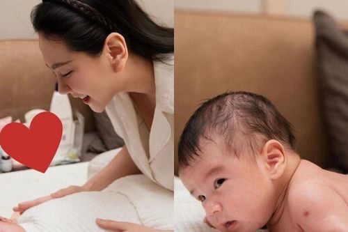 Mai Ngọc rèn nếp cho con từ bé: 6h sáng đã nằm sấp tập luyện, bé Panda vừa lí lắc vừa siêng năng