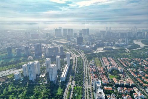 Cận cảnh vị trí xây đường trên cao, nối khu Nam Sài Gòn - sân bay Long Thành