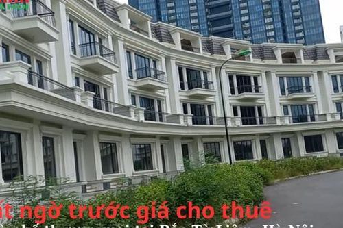 Bất ngờ trước giá cho thuê nhà phố thương mại tại Bắc Từ Liêm, Hà Nội