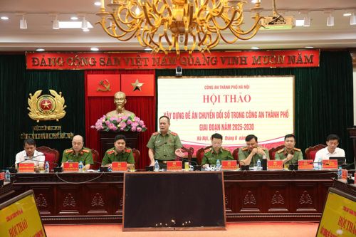 Công an Hà Nội xây dựng Đề án chuyển đổi số trong kỷ nguyên vươn mình của dân tộc