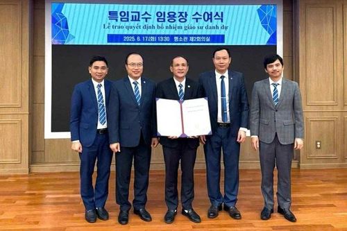 Hiệu trưởng Trường đại học Thủy lợi được bổ nhiệm Giáo sư danh dự tại Hàn Quốc