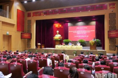 Hà Giang gặp mặt Thường trực Đảng ủy các xã, phường sau sắp xếp đơn vị hành chính cấp xã
