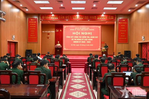 Đảng ủy Học viện Quốc phòng tổng kết công tác kiểm tra, giám sát, thi hành kỷ luật Đảng
