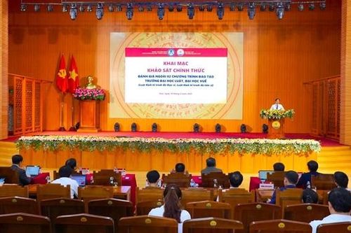 Trường ĐH Luật, ĐH Huế khai mạc khảo sát chính thức đánh giá ngoài 02 chương trình đào tạo