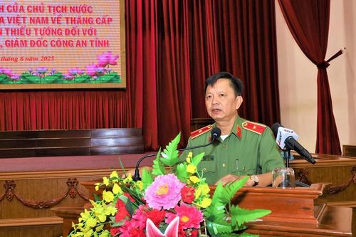 Giám đốc Công an tỉnh Hậu Giang được thăng hàm Thiếu tướng