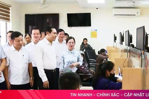 Chủ tịch UBND tỉnh Võ Trọng Hải kiểm tra vận hành thử bộ máy cấp xã mới