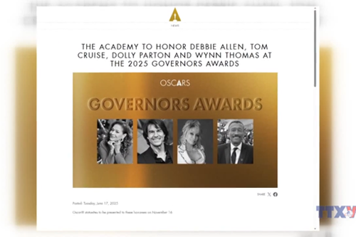 Tom Cruise nhận giải Oscar danh dự