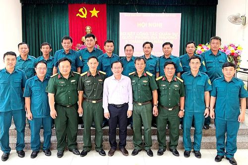 Ban Chỉ huy Quân sự huyện An Phú sơ kết công tác quân sự, quốc phòng