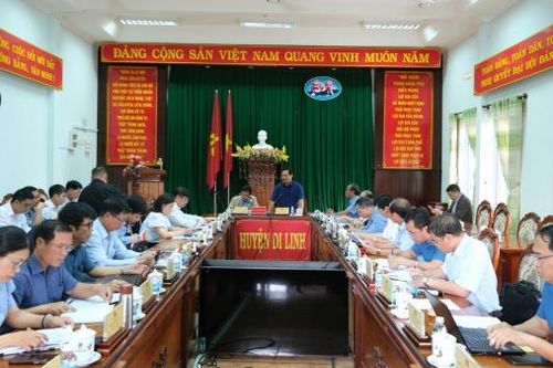 Phó Chủ tịch HĐND tỉnh Lâm Đồng K' Mák kiểm tra công tác chuẩn bị vận hành đơn vị hành chính cấp xã tại huyện Di Linh