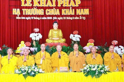 Thanh Hóa: Lễ khai pháp khóa An cư kiết hạ Phật lịch 2569 tại hạ trường chùa Khải Nam