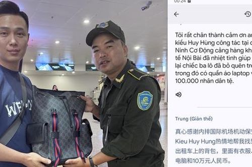 An ninh sân bay Nội Bài giúp khách tìm lại gần 400 triệu đồng