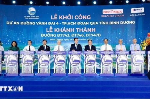 Khởi công đường Vành đai 4 TP HCM đoạn qua tỉnh Bình Dương
