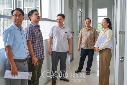 Tiếp tục kiểm tra trụ sở làm việc các xã sau sắp xếp