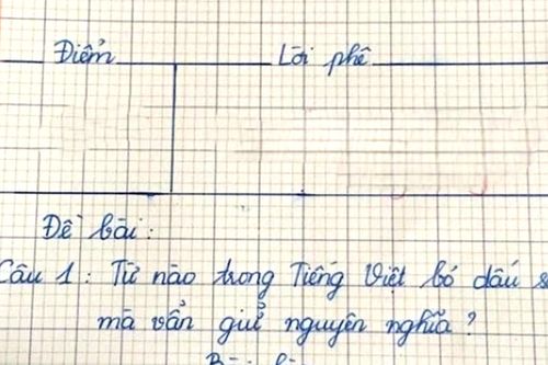 Từ nào trong Tiếng Việt bỏ dấu sắc mà vẫn giữ nguyên nghĩa?