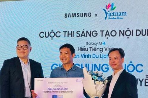 Trao giải cuộc thi 'Galaxy AI - Hiểu tiếng Việt, tôn vinh du lịch Việt'