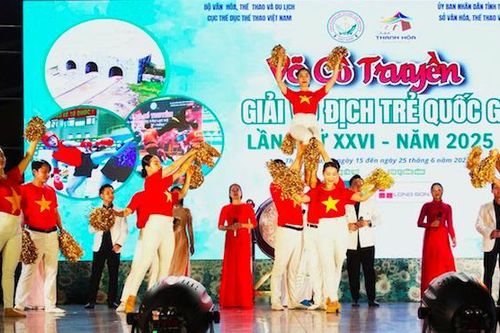 Gần 1.000 VĐV tranh tài giải vô địch trẻ Võ cổ truyền quốc gia 2025