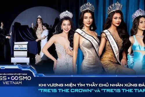Vương miện 'Hoa hậu Hoàn vũ Việt Nam 2025' lấy cảm hứng từ cây tre