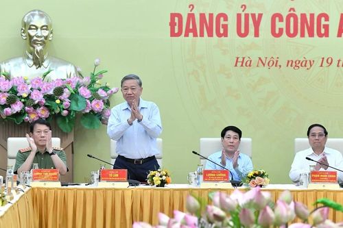 Tổng Bí thư Tô Lâm dự Hội nghị Đảng ủy Công an Trung ương