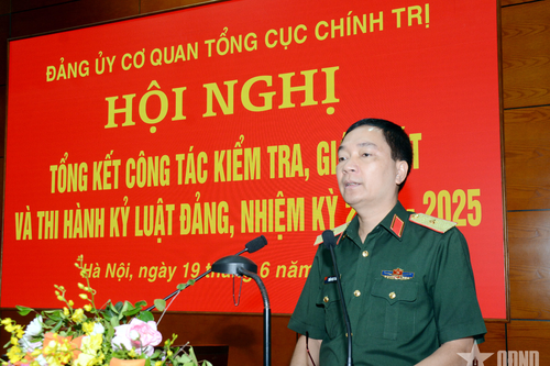 Đảng ủy Cơ quan Tổng cục Chính trị tổng kết công tác kiểm tra, giám sát nhiệm kỳ 2020-2025