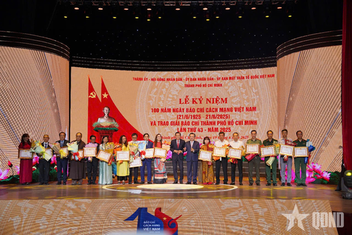 51 tập thể được trao thưởng tại Giải Báo chí TP Hồ Chí Minh lần thứ 43, năm 2025