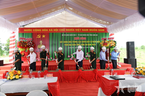 Long An khởi công xây dựng 69 căn nhà điểm dân cư biên giới