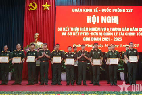 Đoàn Kinh tế-Quốc phòng 327 hoàn thành toàn diện các mặt công tác 6 tháng đầu năm