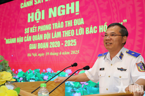 Bộ tư lệnh Cảnh sát biển Việt Nam sơ kết phong trào thi đua 'Ngành Hậu cần Quân đội làm theo lời Bác Hồ dạy' giai đoạn 2020-2025