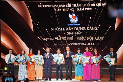 Giải Báo chí TP Hồ Chí Minh tôn vinh những tác phẩm phụng sự nhân dân
