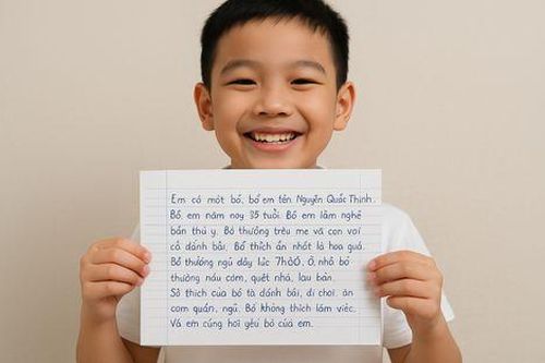 Học sinh viết văn tả bố, đọc câu nào ngán ngẩm câu đó