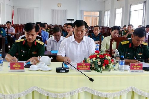 Tri Tôn sơ kết công tác quân sự, quốc phòng địa phương