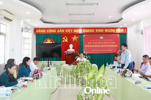 Ban Thường trực UBMTTQ Việt Nam tỉnh Khánh Hòa: Phản biện xã hội đối với Dự án Nhà máy Điện gió TDX Khánh Hòa 1