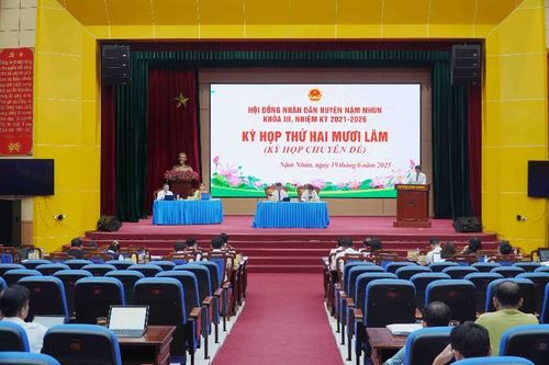 Kỳ họp thứ hai mươi lăm (kỳ họp chuyên đề) HĐND huyện Nậm Nhùn, khóa III nhiệm kỳ 2021-2026