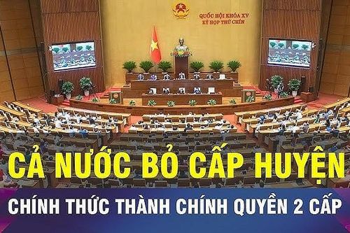 Bãi bỏ cụm từ quận, huyện, thị xã trong các biểu mẫu thuế khi thực hiện chính quyền 2 cấp