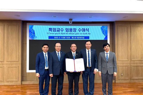 GS.TS Nguyễn Trung Việt được bổ nhiệm Giáo sư danh dự Đại học Keimyung