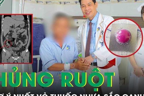 Thủng ruột vì sơ ý nuốt vỏ thuốc nhựa sắc cạnh